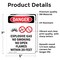 Signmission Explosive Gas No Smoking Danger Sign, Vinyl Decal, 5in W x 7in L, 2PK OS-2PACK-DS-D-57-V-1209 - alternate 3